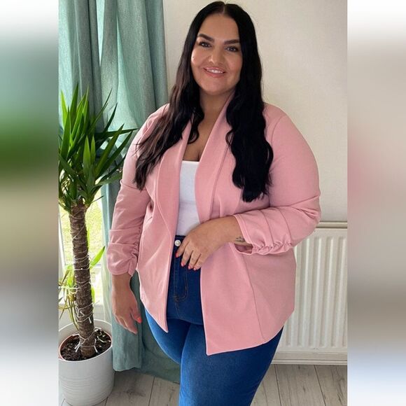 Jones Studio Separates Lined Blazer Jacket Pink 24W - Picture 1 of 6